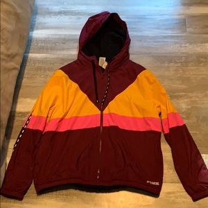 Pink Sherpa lined winter jacket